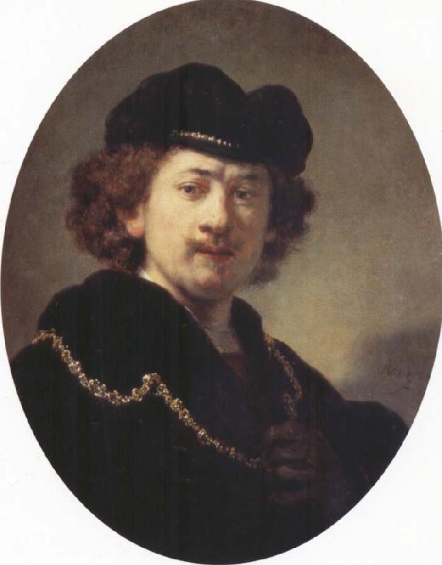  Self-Portrait with Hat and Gold Chain